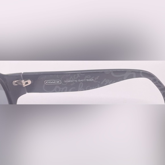 Coach Georgette Black Oval Sunglasses Frames Only - Picture 7 of 8